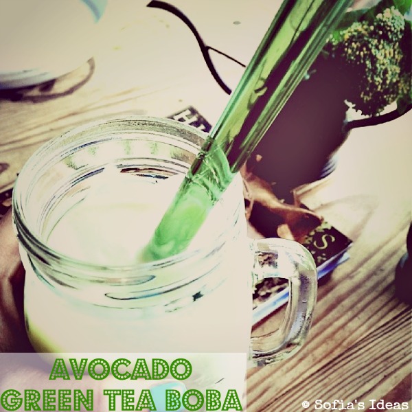 avocado green tea boba.SofiasIdeas